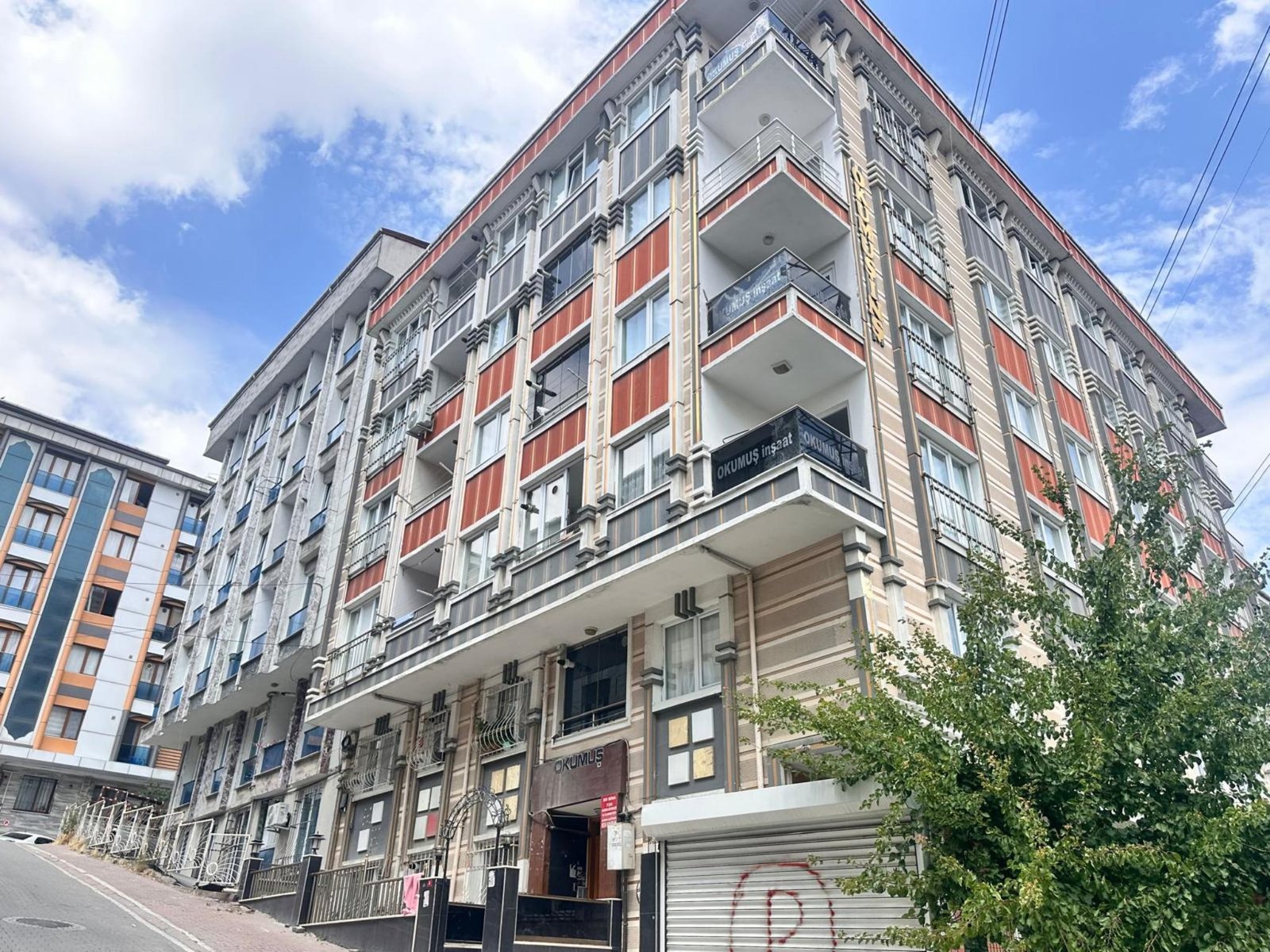 Okumuş İnşaat tamamlanan proje cephesi